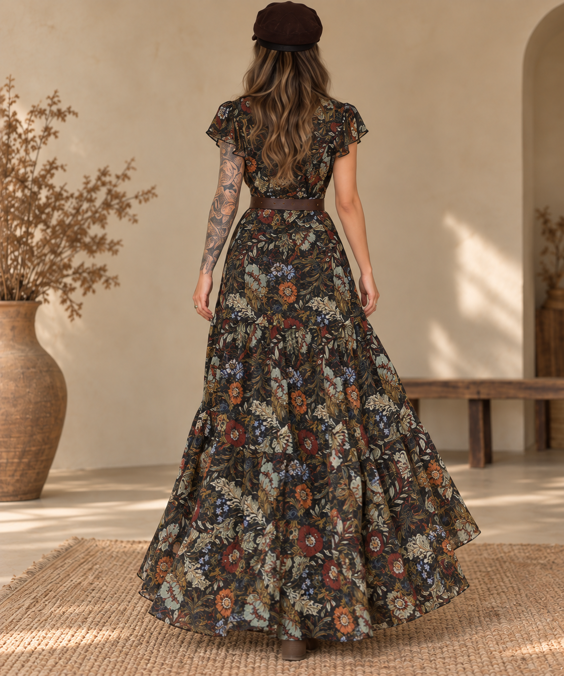 Elowen Botanical Maxi Dress