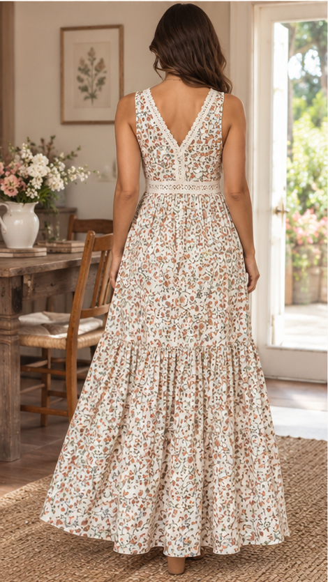 Elowyn Meadow Floral Maxi Dress